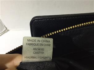 Calvin Klein RN54163 CA57151 H6JEESYB CHCUL797 Black fabric purse